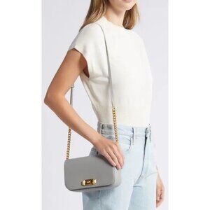 Rebecca Minkoff Amour Leather Crossbody Bag in color Dove, Item #10291605, NWT